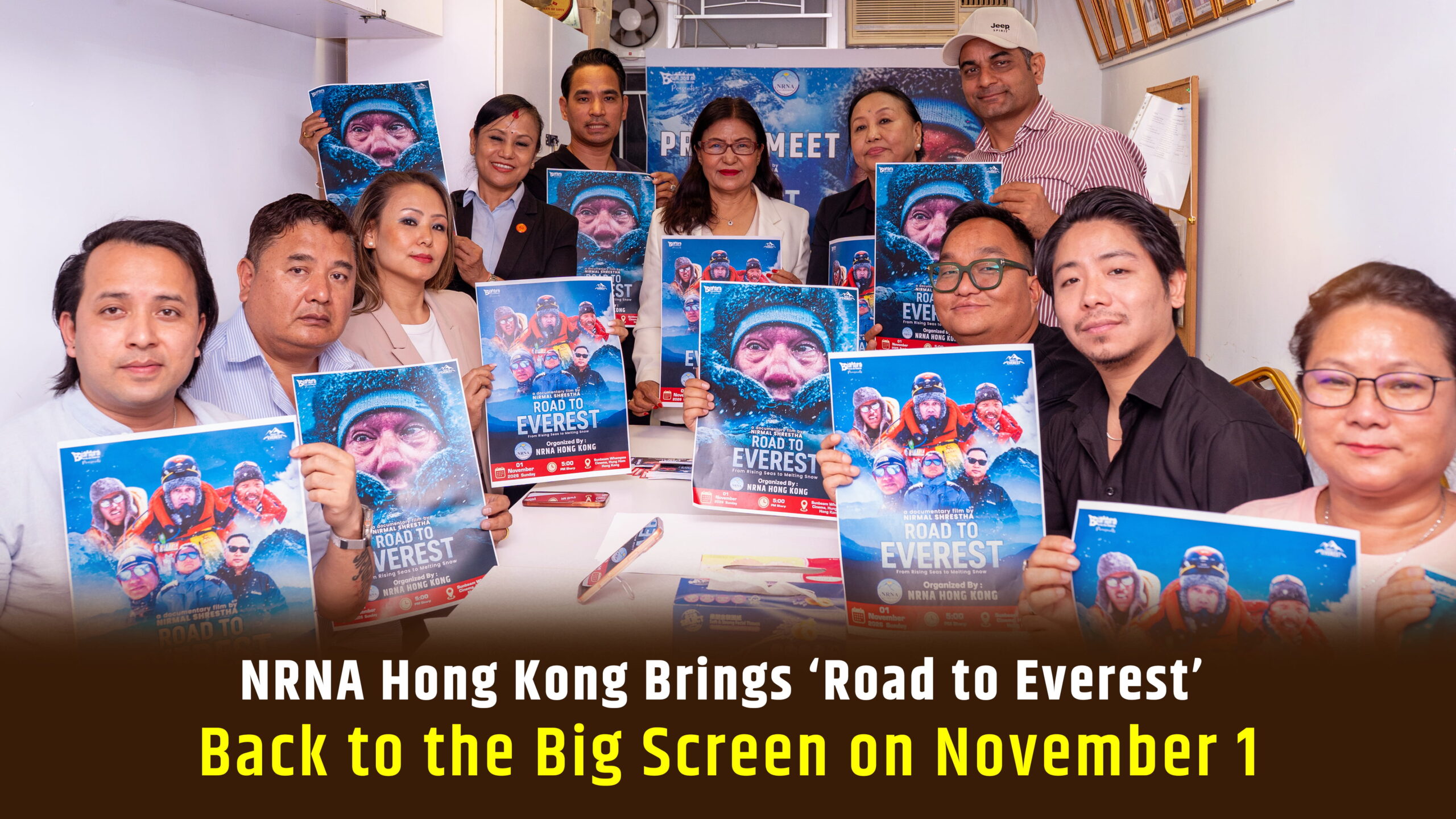 NRNA Hong Kong Brings ‘Road to Everest’ Back to the Big Screen on November 1